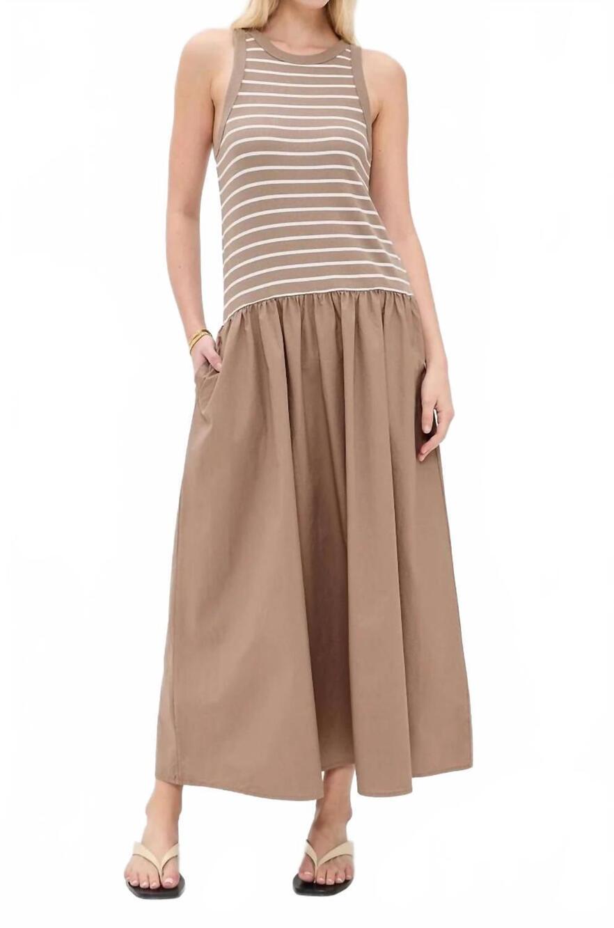 NEW VELVET BY GRAHAM & SPENCER romina tank dress in sesame
